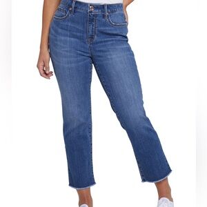 Seven7 Cropped Ankle Jeans - Raw Hem